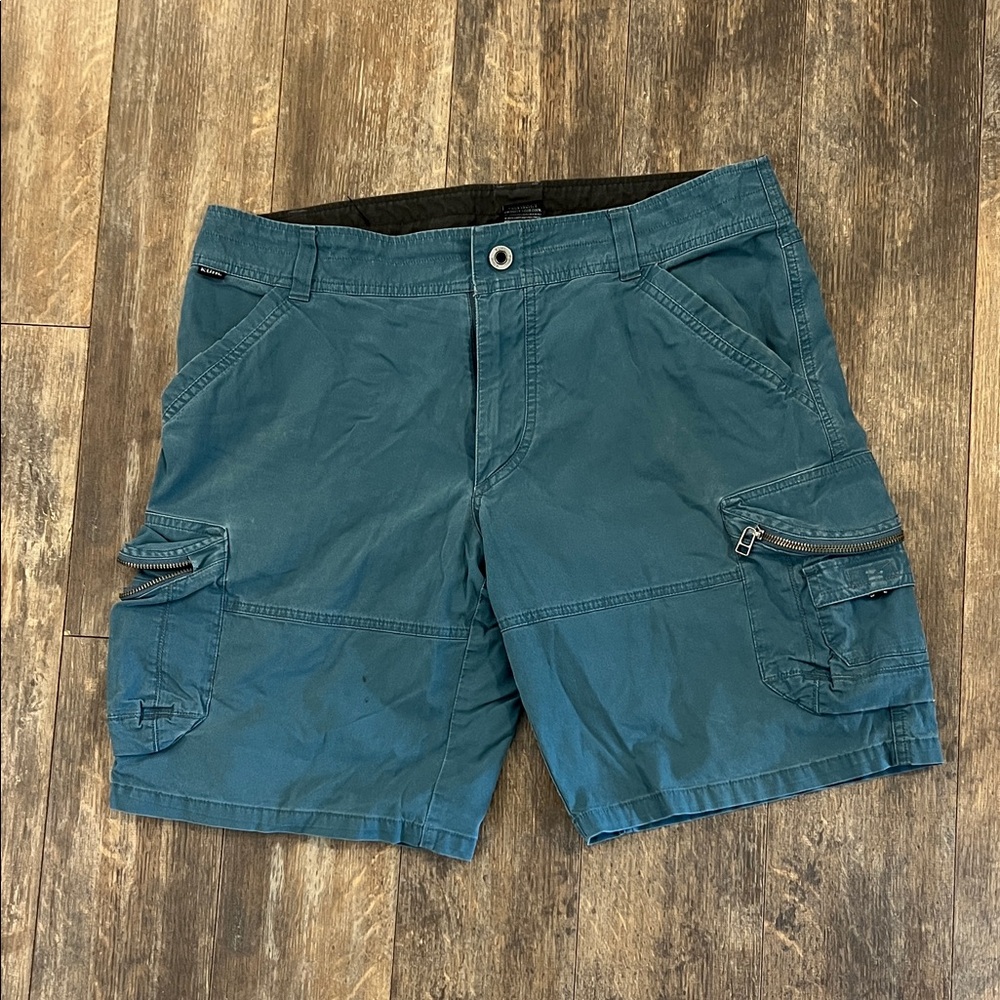 Kuhl Men's Teal Cargo Shorts - Picture 1 of 12